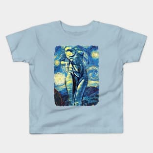 Her Curves Van Gogh Style Kids T-Shirt